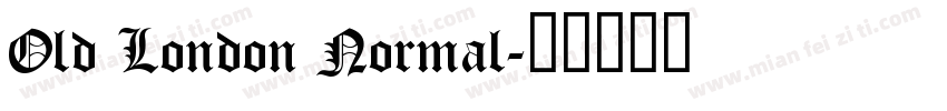 Old London Normal字体转换
